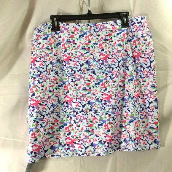 Lou Keith Floral Athletic Skort Size 2XL Built In Shorts Pocket Golf Tennis NWT - Picture 3 of 6